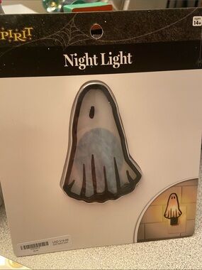 Spirit Ghost Night Light - White and Black Trim